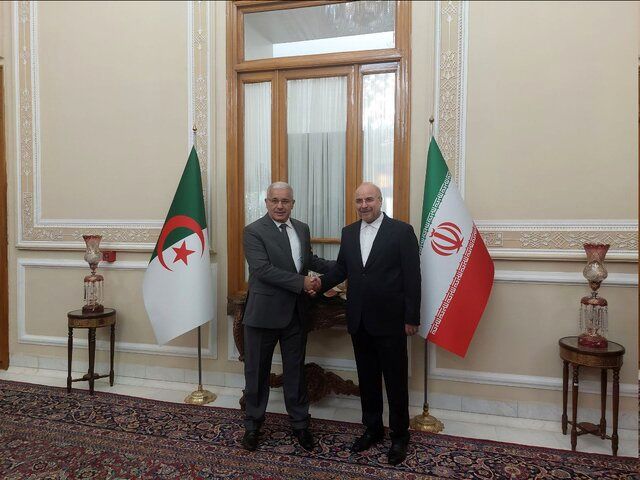 دیدار قالیباف با رئیس مجلس الجزایر