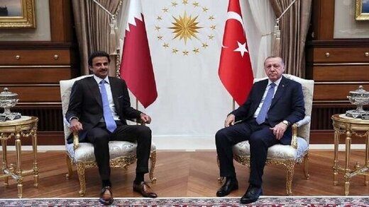 دیدار اردوغان و امیر قطر پشت درهای بسته