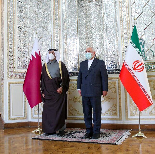 گزارش توییتری وزیر خارجه قطر از سفر به ایران