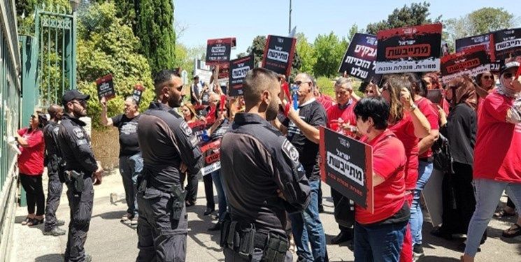 تظاهرات معلمان اسرائیلی
در اعتراض به حقوق و کمبود نیرو