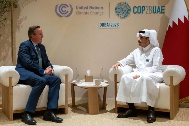 دیدار و گفت‌وگوی وزرای خارجه قطر و انگلیس در دوبی/ غزه محور گفت‌وگوهای آل ثانی و کامرون