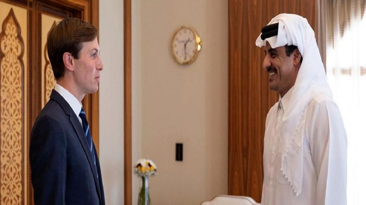 دیدار جرد کوشنر با امیر قطر در دوحه