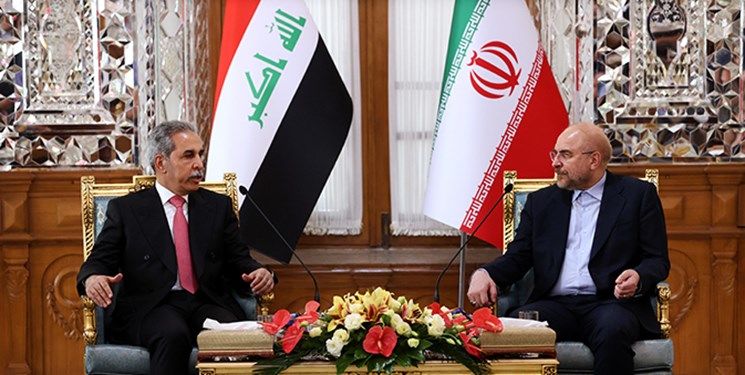 دیدار رئیس مجلس شورای اسلامی و رئیس شورای عالی قضایی عراق / درخواست قالیباف چه بود؟