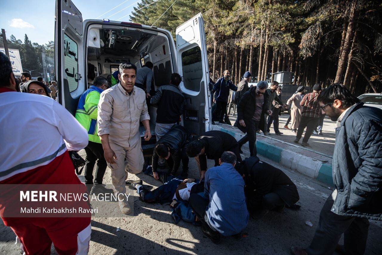 شهادت بانو امدادگر هلال احمر در انفجار کرمان +عکس 