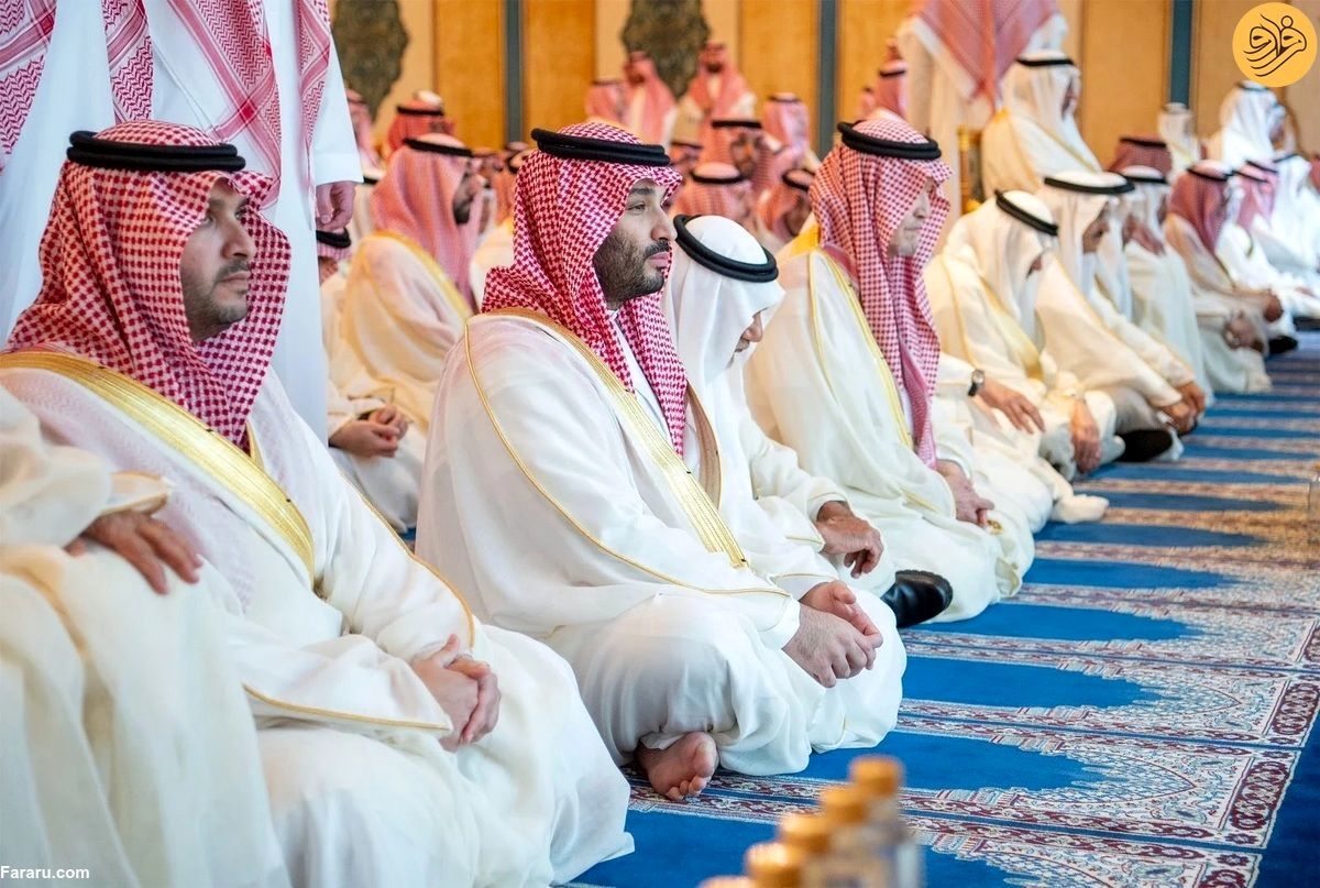 تصویر جدید از پادشاه عربستان در نماز عید فطر
