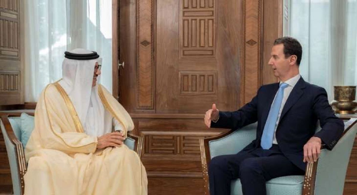 دیدار وزیر امور خارجه بحرین با اسد / تاکید اسد بر تقویت همبستگی عربی