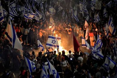 تظاهرات دوباره خانواده اسرای اسرائیلی در تل آویو