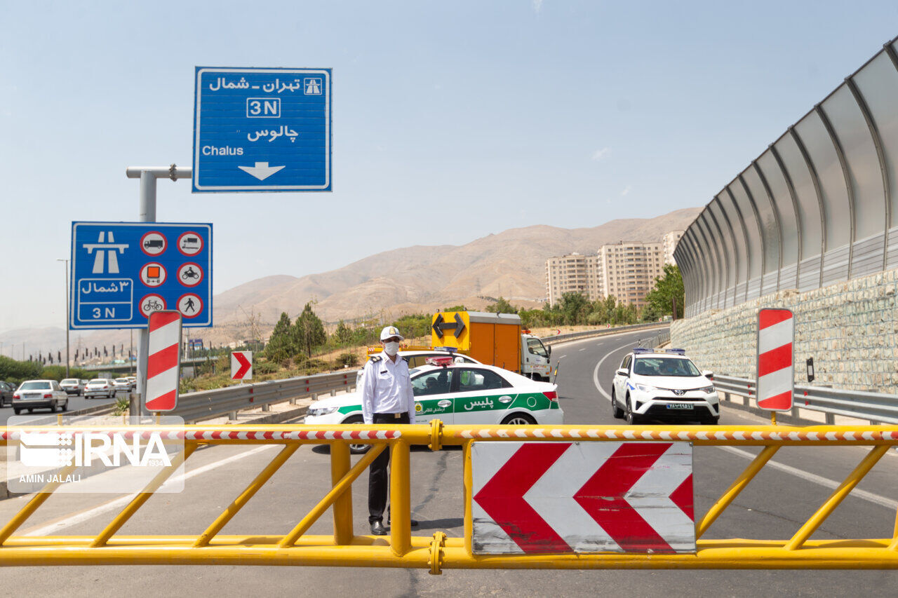 جاده چالوس و آزادراه تهران- شمال برای ۱۰ روز مسدود شد+ جزئیات