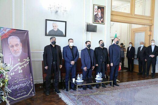 تصاویری از مراسم بزرگداشت شهید ایرلو در وزارت خارجه