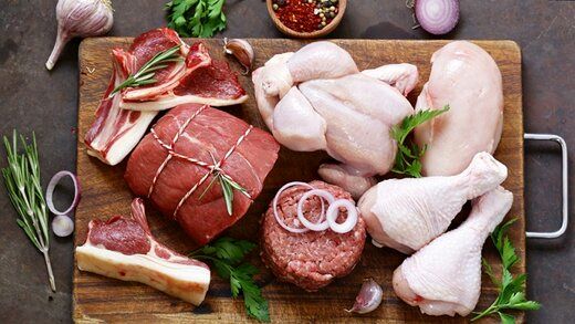 قیمت انواع گوشت و مرغ در بازار