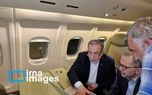 تصاویر هیات مذاکره کننده ایرانی در پرواز مسقط