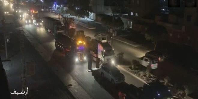 ورود یک کاروان نظامی آمریکا به خاک سوریه
