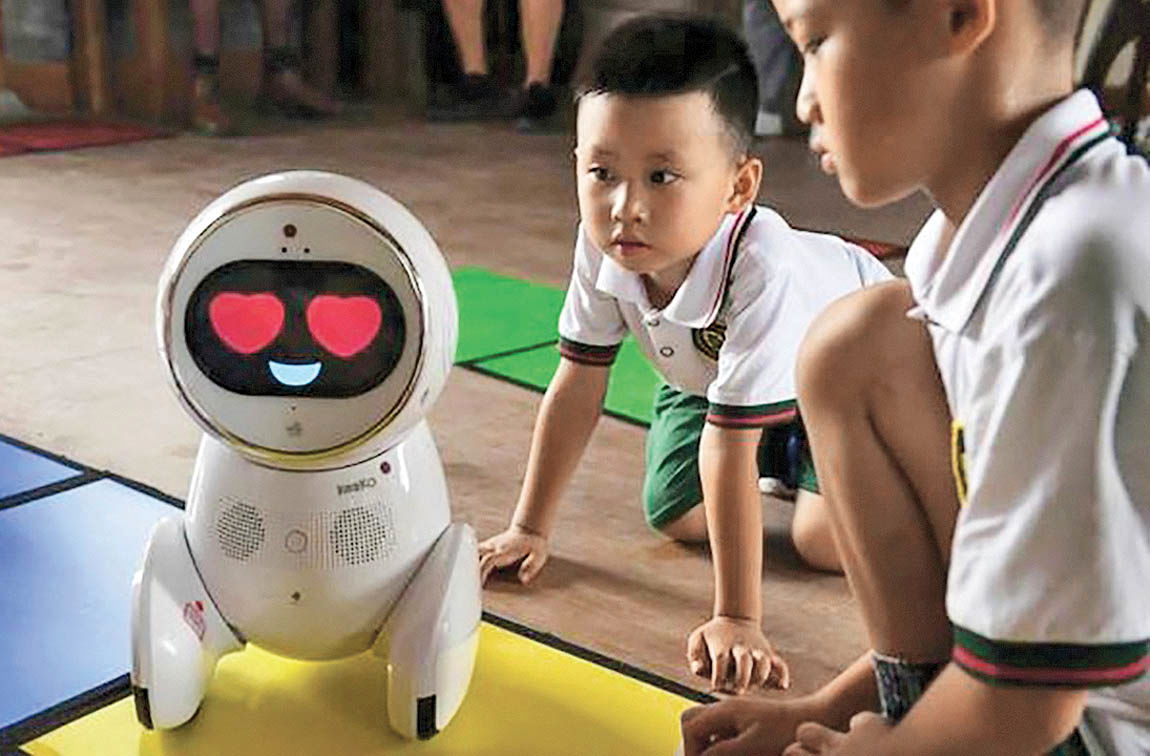 آموزش در مهدکودک با روبات معلم