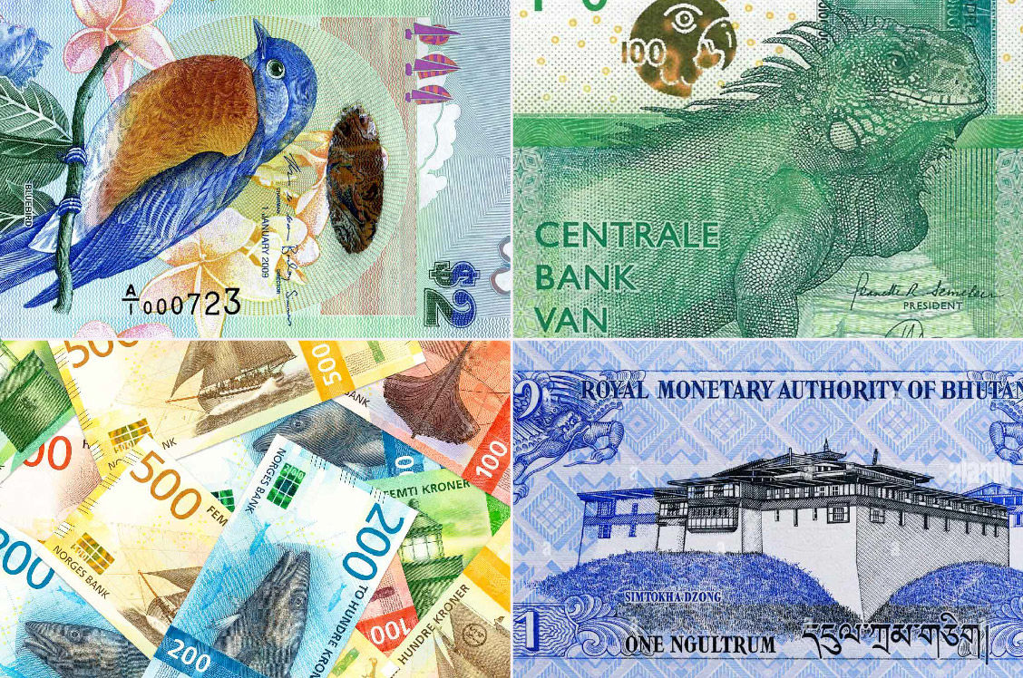 زیباترین پول های جهان | دلار استرالیا، یورو و کرون نروژ
