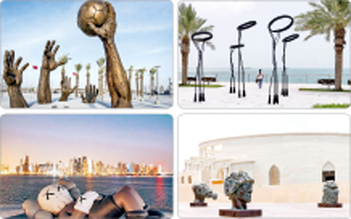  نمایش ۴۰ مجسمه غول‌پیکر در جام جهانی قطر
