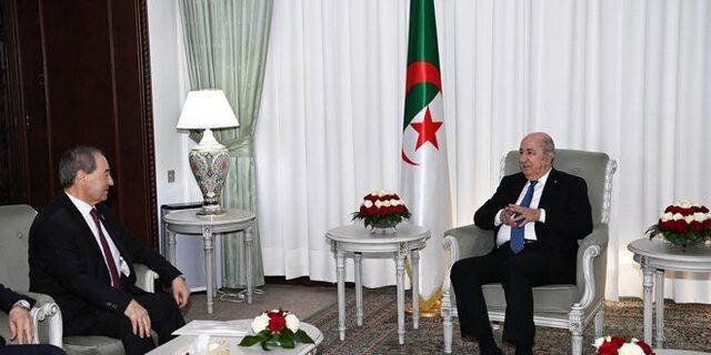 بشار اسد به رییس جمهور الجزایر پیام داد