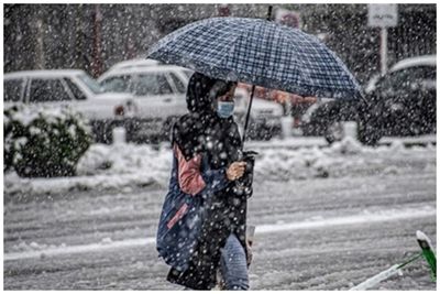 بارش باران و برف در این استان‌ها/سردترین مرکز استان مشخص شد