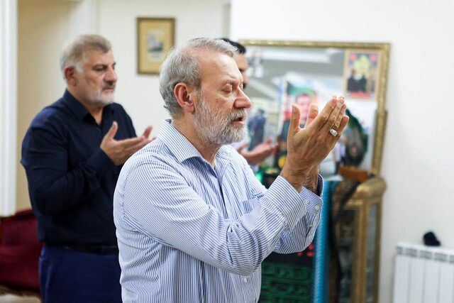 تصاویری از دیدار لاریجانی با خانواده شهید سردار مهدی ربانی 3