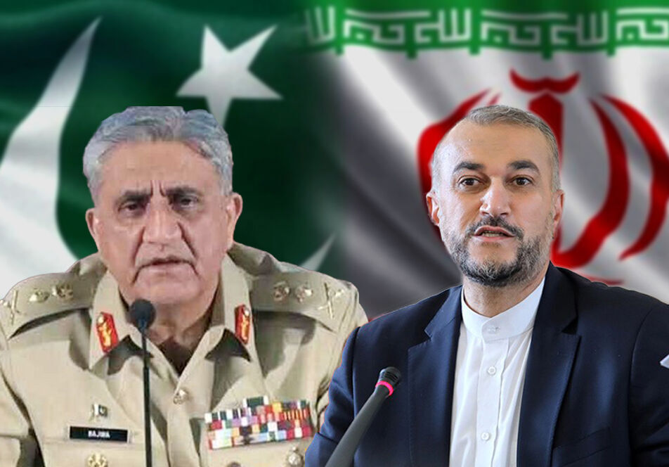دیدار وزیر امور خارجه ایران با فرمانده ارتش پاکستان