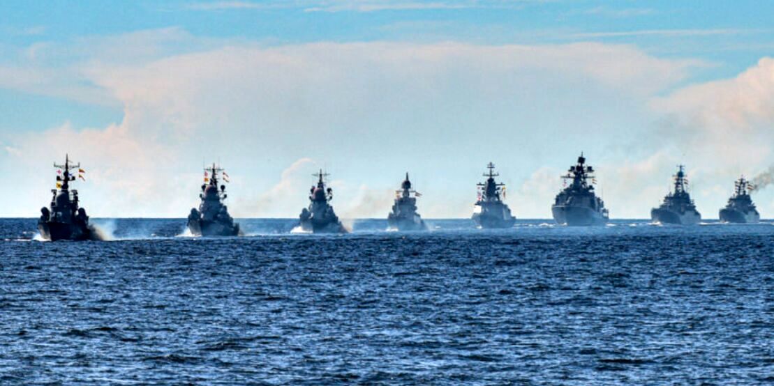 رزمایش بزرگ ناوگان روسیه در دریای بالتیک