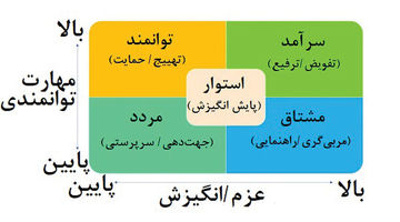  پروفایل عملکردی کارکنان در ماتریس مهارت-اراده