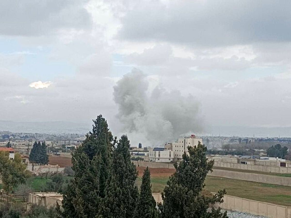 حمله اسرائیل به فرودگاه حلب سوریه 