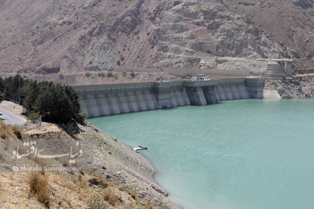 گزارش تصویری روزنامه دنیای اقتصاد از وضعیت سد لتیان