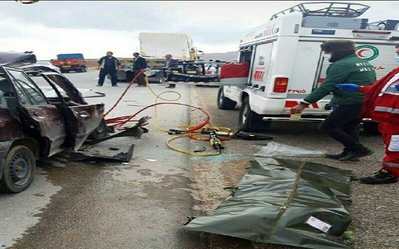 حادثه مرگبار رانندگی در رفسنجان / دو نفر در آتش سوختند