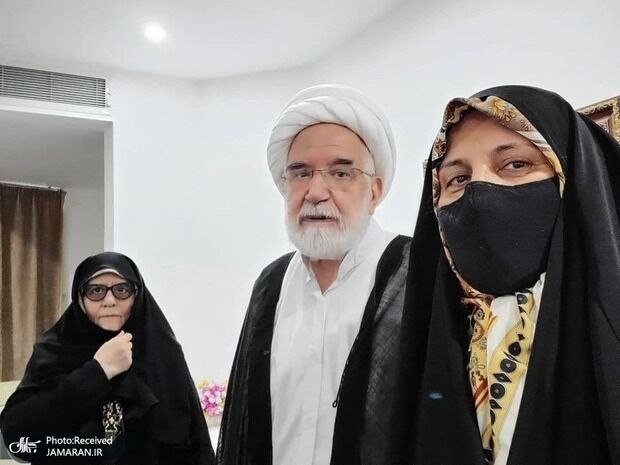 جمیله کدیور با مهدی کروبی دیدار کرد+تصاویر