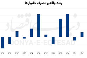 درجا زدن مصرف خانوار