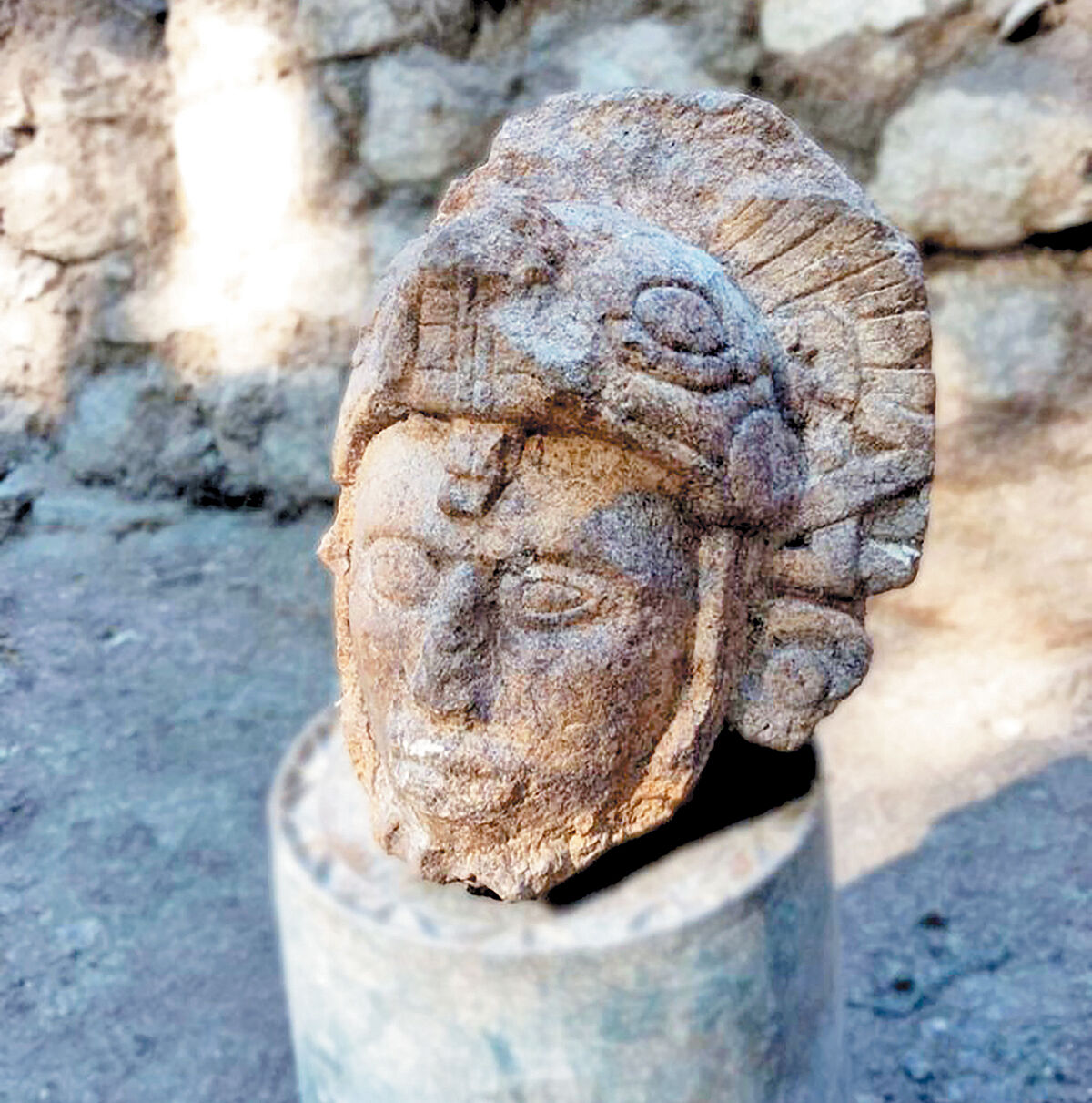 کشف مجسمه هزارساله مایایی