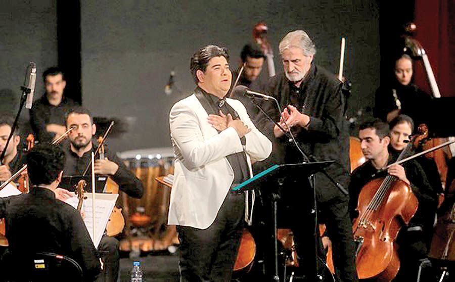 اجرای ارکستر ملی ایران با خوانندگی سالار عقیلی  در سمنان