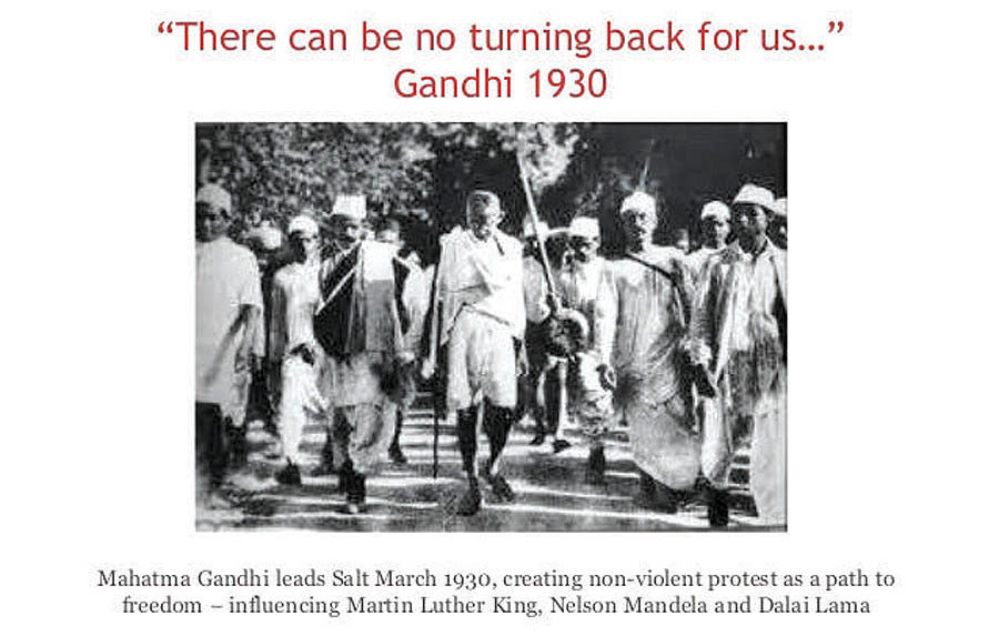 راهپیمایی گاندی علیه مالیات نمک 