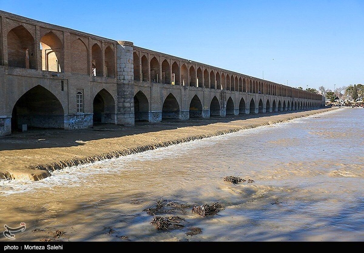 تصویری از زاینده‌رود که روزتان را می سازد + عکس