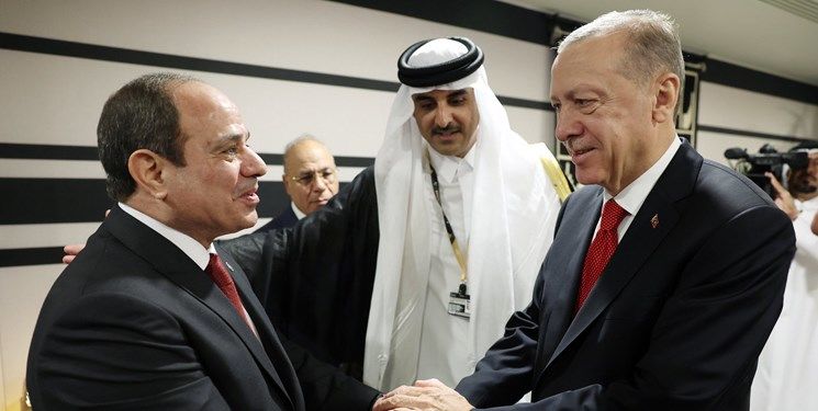 دیدار اردوغان و السیسی برای نخستین بار در قطر