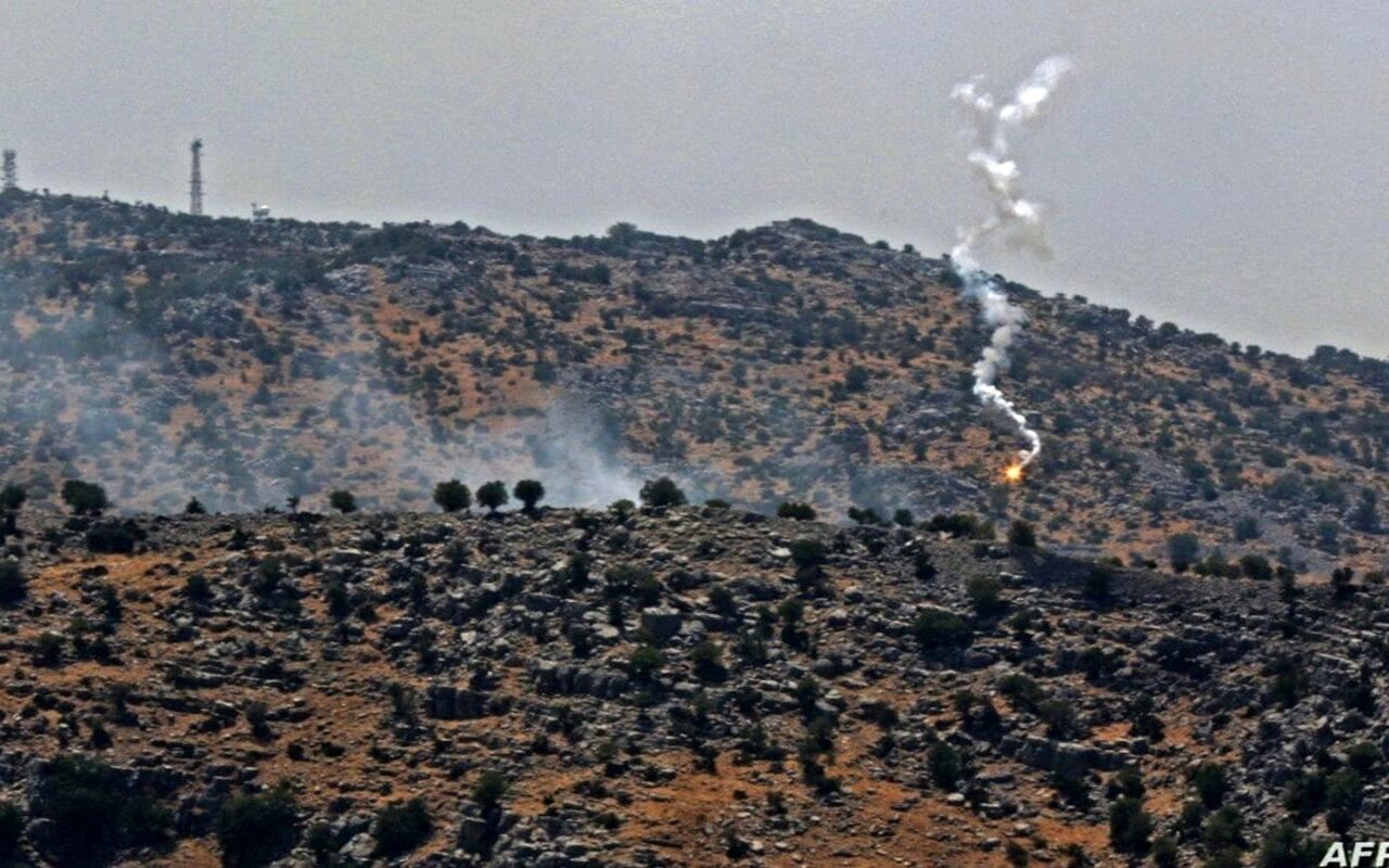 لحظه بمباران روستاهای مرزی لبنان توسط اسرائیل + فیلم