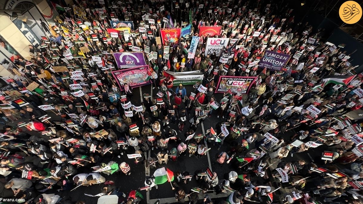 تظاهرات گسترده ساکنان دورهام در انگلیس / درخواست برای پایان همدستی در کشتار مردم در غزه