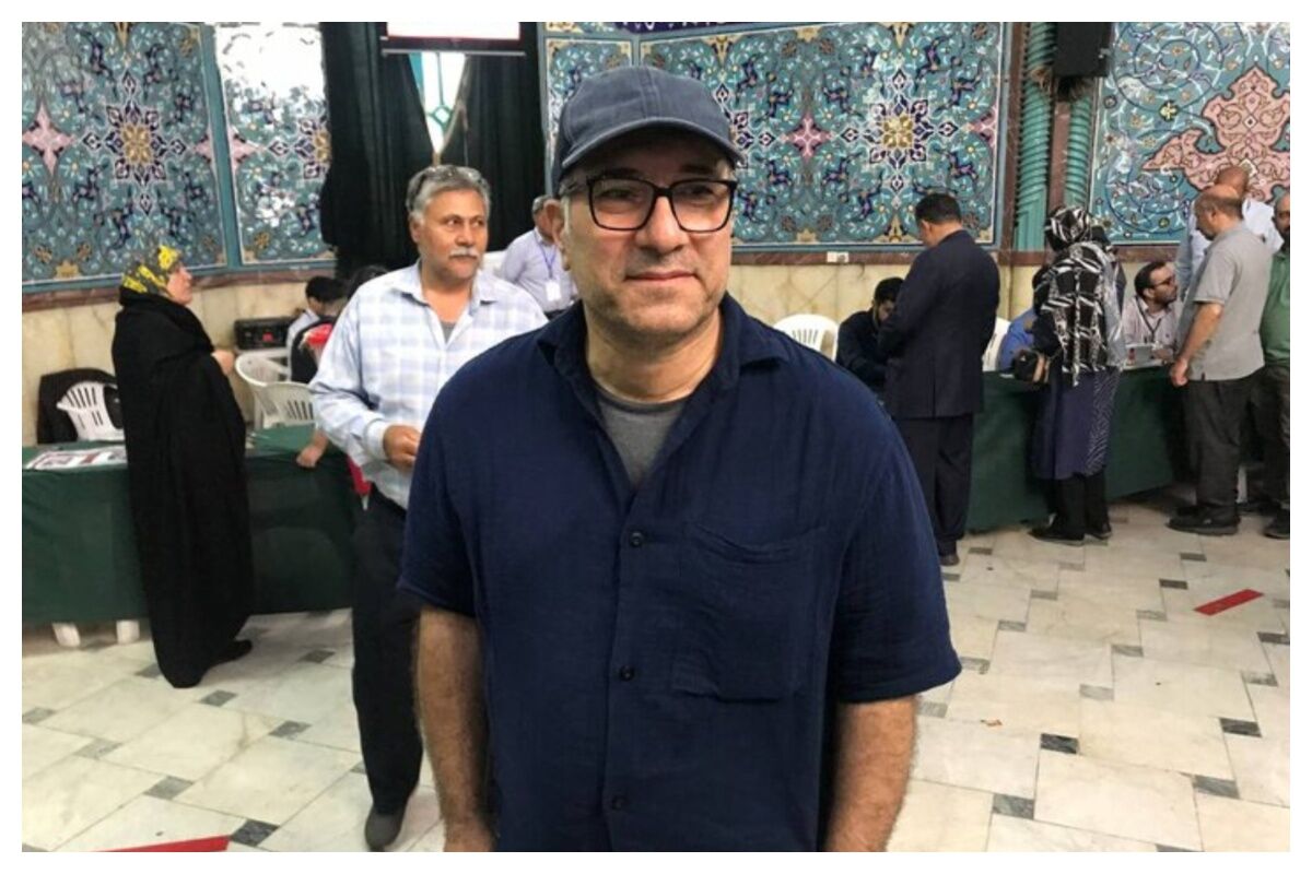 رضا میرکریمی رای خود را به صندوق انداخت+ فیلم