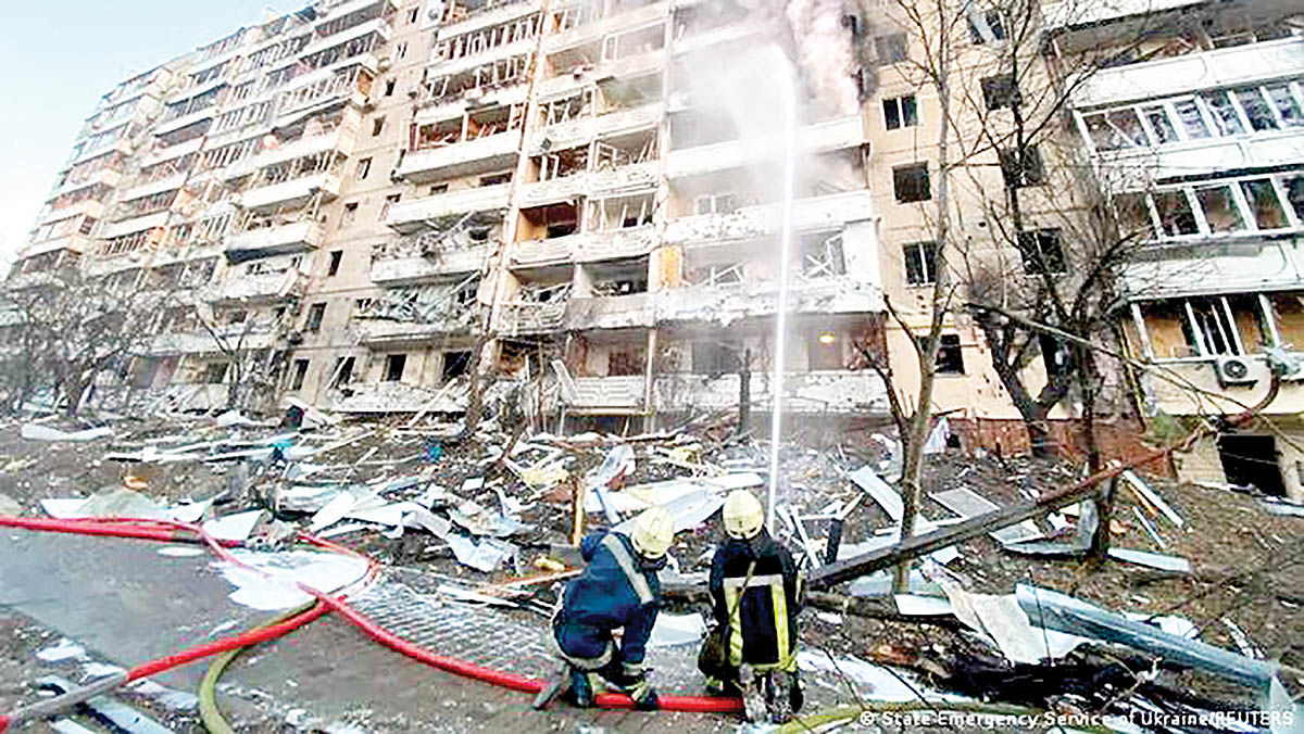 انفجارهای شدید در مرکز کی‌یف