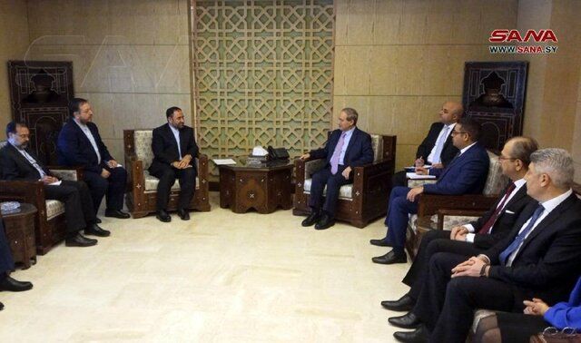 دیدار سفیر جدید ایران در سوریه با فیصل المقداد