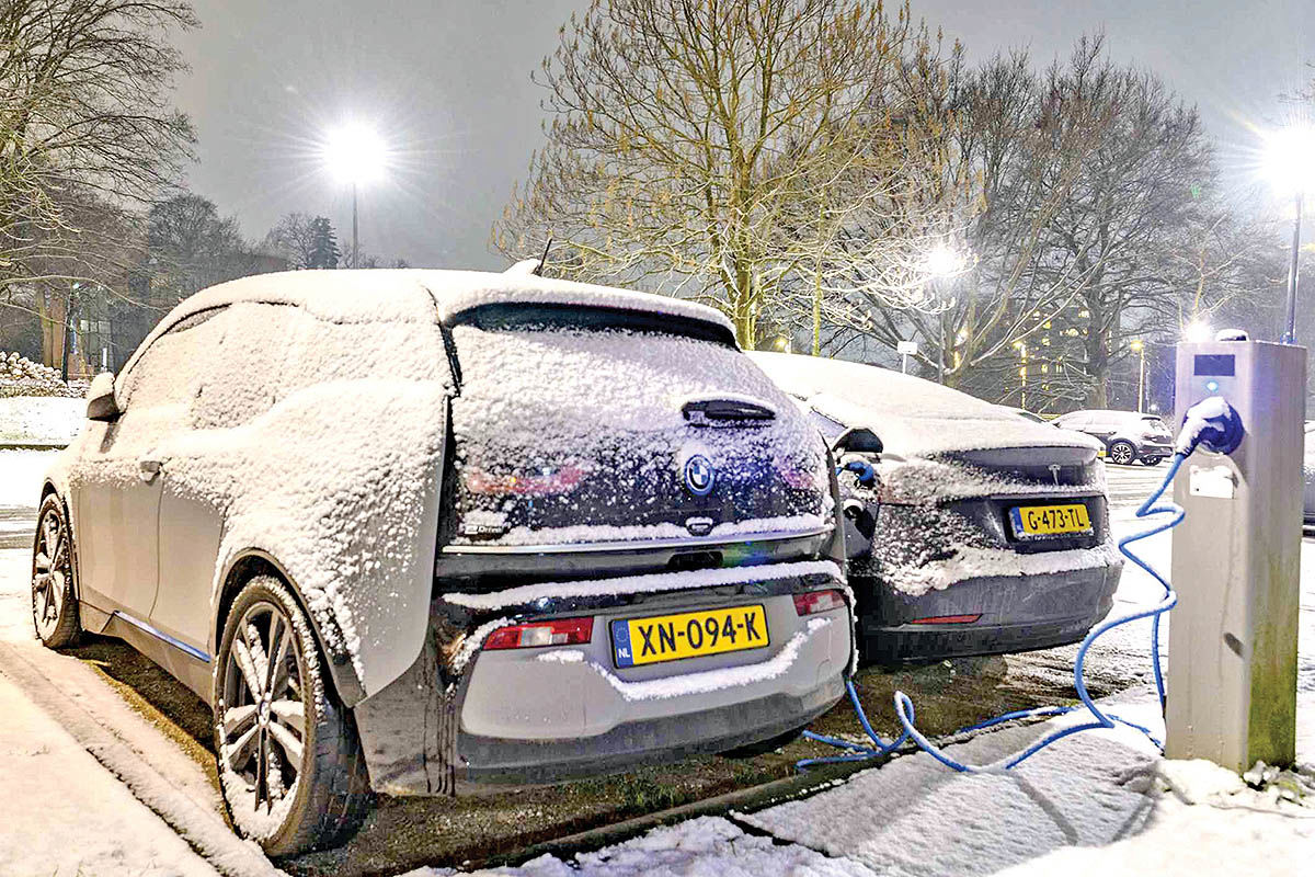 چالش زمستانی خودروهای برقی