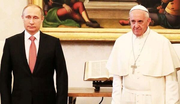 دیدار قرب الوقوع پاپ فرانسیس با پوتین
