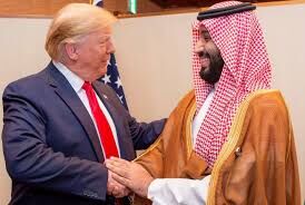 استقبال بن سلمان از ترامپ