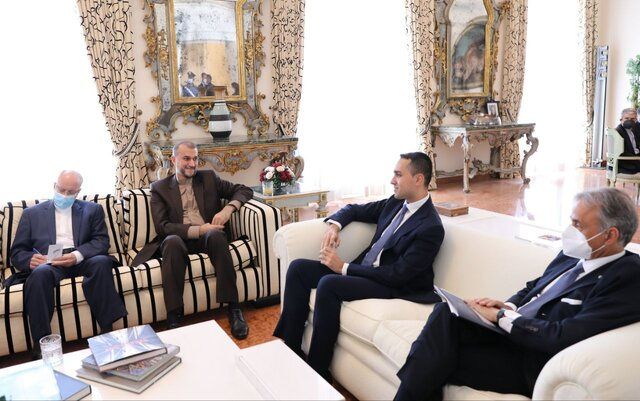 امیرعبداللهیان در دیدار با وزیر امور خارجه ایتالیا: به طور جدی خواستار یک توافق خوب و پایدار هستیم