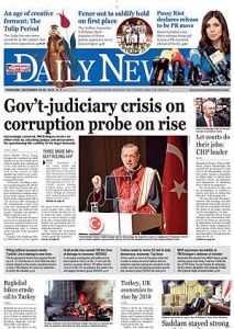 روزنامه حریت از جنجال فساد مالی در ترکیه نوشت