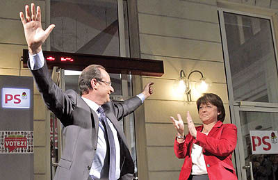 دوئل اولاند و سارکوزی در بهار 2012
