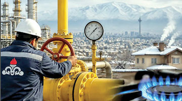 افزایش تحویل‎ گاز به صنایع