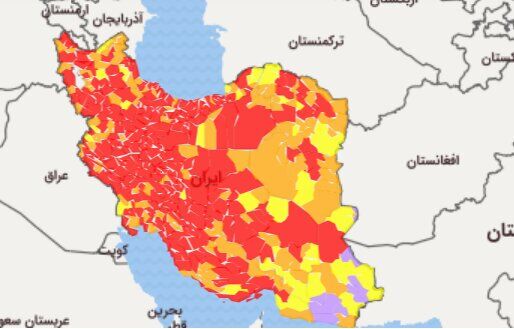 علت قرمز  شدن کویر لوت در نقشه کرونایی کشور 