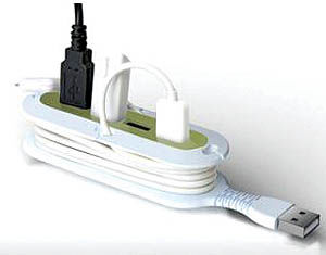 USB HUB جدید با امکان سیم‌جمع‌کن