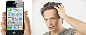 کنترل تلفن همراه با لمس موی سر ‏